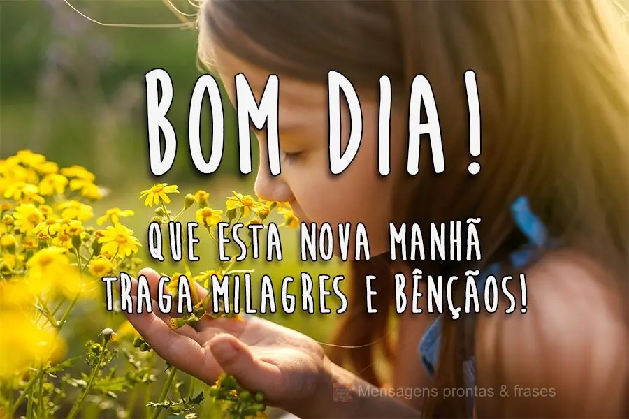 Que esta nova manhã traga milagres e bênçãos!
 Bom dia! 