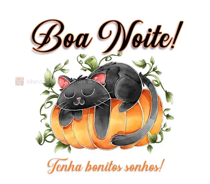 Boa Noite! Tenha bonitos sonhos!
