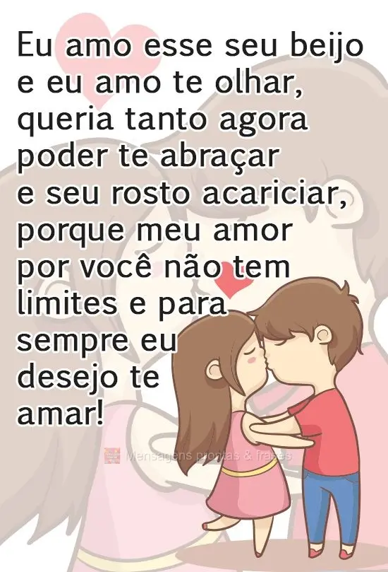 Amor? Queria tanto poder te dar um abraço agora e estar te - Pensador