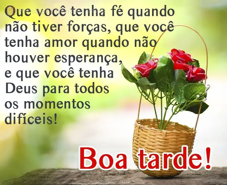 Que você tenha fé quando não tiver forças; que você tenha amor quando não houver esperança; e que você tenha Deus para todos os momentos difícei...