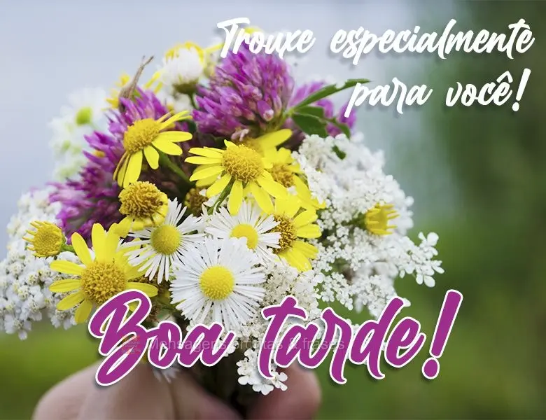 Trouxe especialmente para você! 
 Boa tarde!