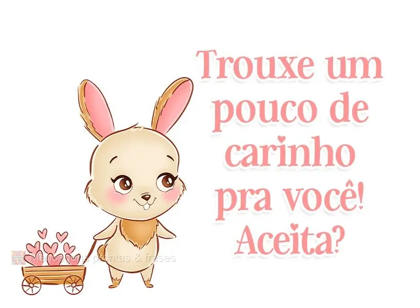 Trouxe um pouco de carinho pra você! Aceita?