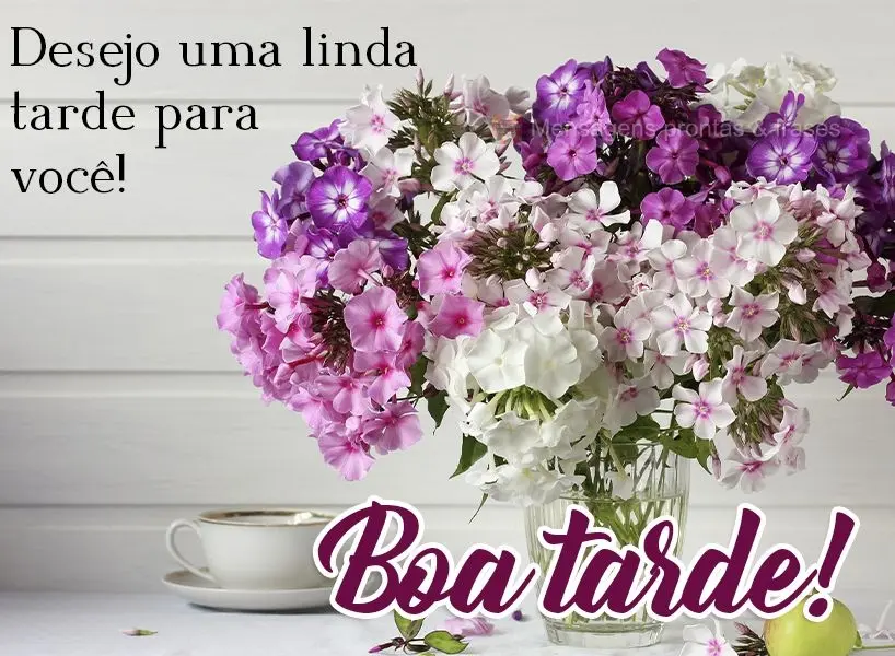 Desejo uma linda tarde para você! Boa tarde! 