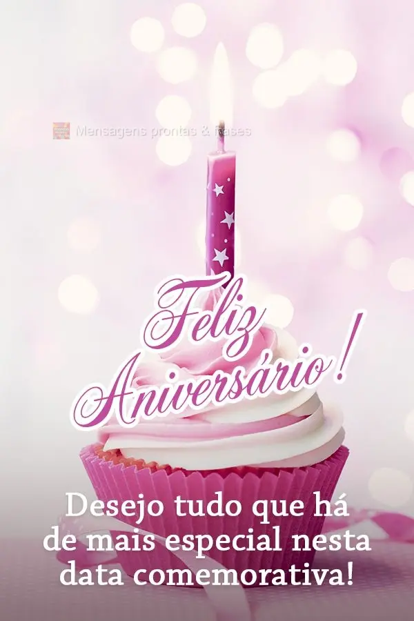 Desejo tudo que há de mais especial nesta data comemorativa!  Feliz Aniversário!