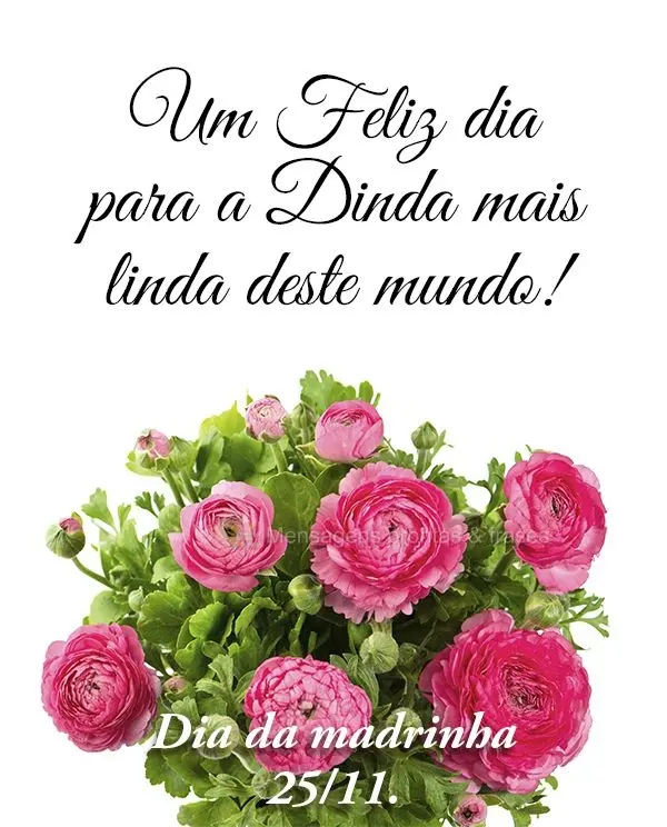 Um Feliz dia para a Dinda mais linda deste mundo! Dia da madrinha 25/11.