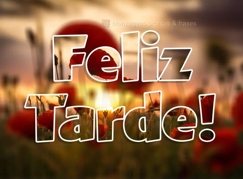 Feliz tarde!