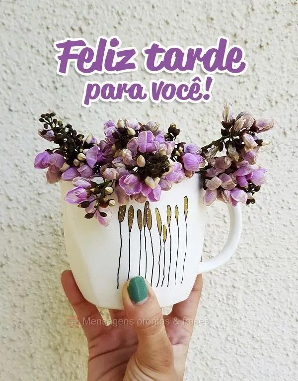 Feliz tarde para você!