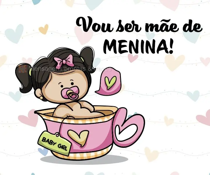 Vou ser mãe de menina!