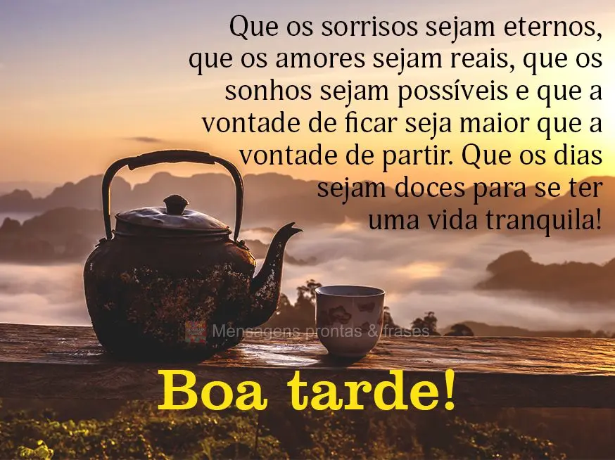 Que os sorrisos sejam eternos, que os amores sejam reais, que os sonhos sejam possíveis e que a vontade de ficar seja maior que a vontade de partir. Que...