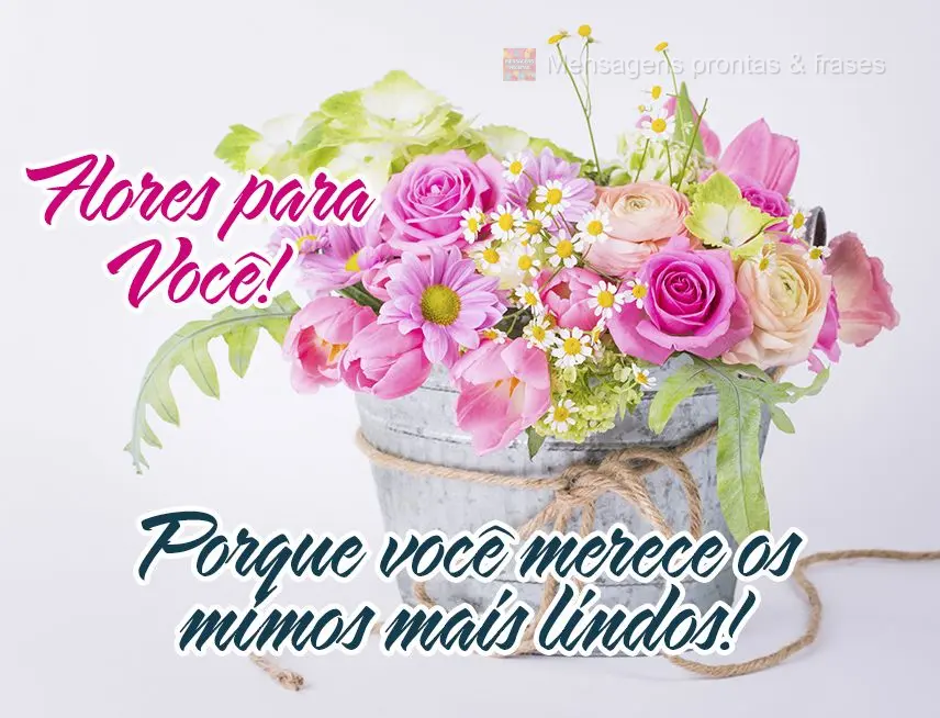 Flores para você! Porque você merece os mimos mais lindos!