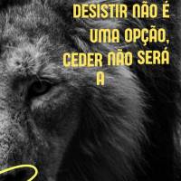 Desistir não é uma opção, ceder não será a solução, mas dar o melhor de si sempre será sua maior motivação!