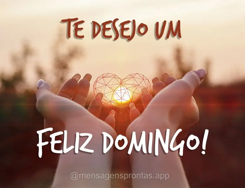 Te desejo um Feliz Domingo!