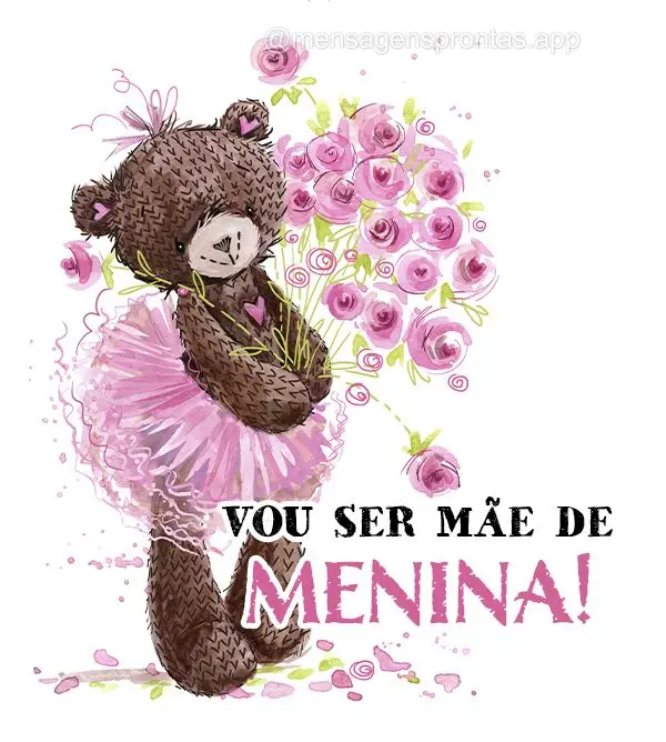 Vou ser mãe de menina!