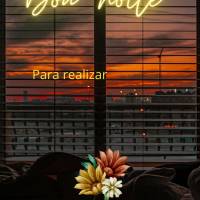 Para realizar é preciso sonhar e para sonhar é preciso ousar! Boa noite! 