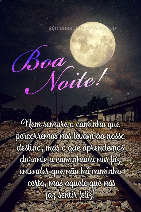 Nem sempre o caminho que percorremos nos levam ao nosso destino, mas o que aprendemos durante a caminhada nos faz entender que não há caminho certo, ma...