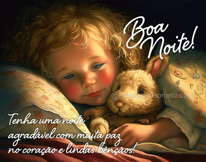 Tenha uma noite agradável com muita paz no coração e lindas bênçãos! Boa noite! 