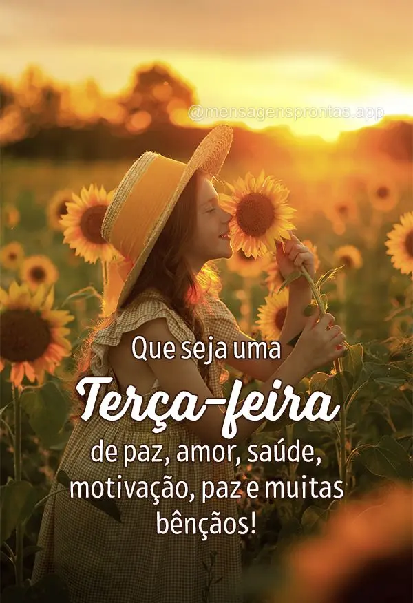 Que seja uma Terça-feira de paz, amor, saúde, motivação, paz e muitas bênçãos!!