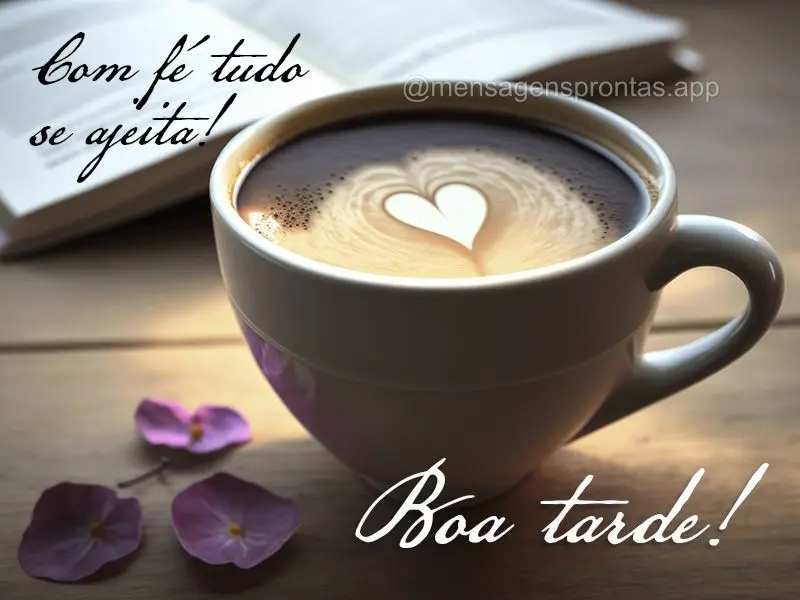 Com fé tudo se ajeita! Boa tarde!