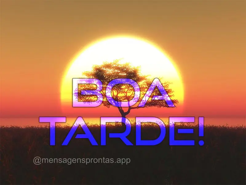 Boa tarde!