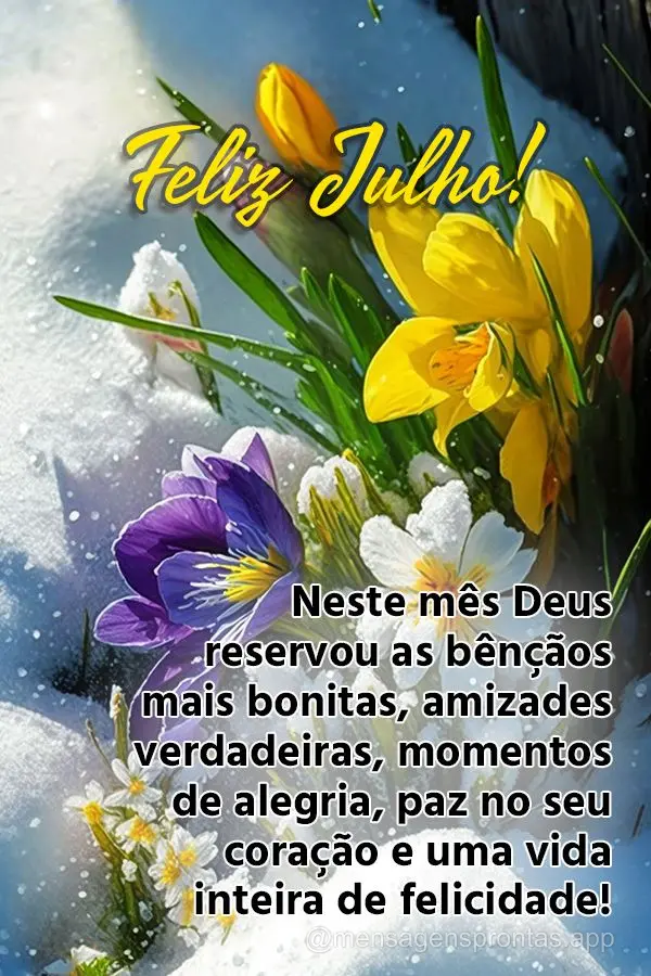 Neste mês Deus reservou as bênçãos mais bonitas, amizades verdadeiras, momentos de alegria, paz no seu coração e uma vida inteira de felicidade! Fe...