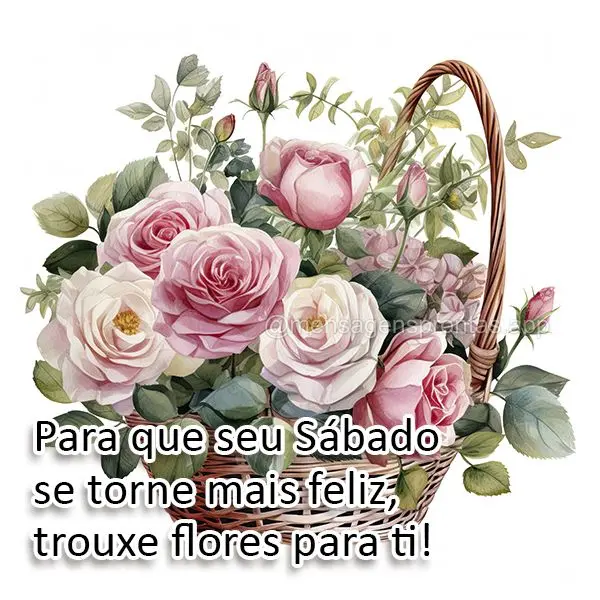 Para que seu Sábado se torne mais feliz, trouxe flores para ti!