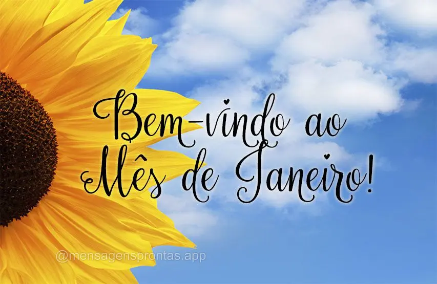 Bem-vindo ao mês de Janeiro!