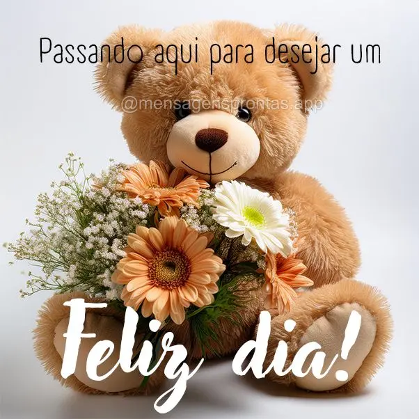 Passando aqui para desejar um Feliz dia!