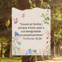 “Louvai ao Senhor, porque é bom; pois a sua benignidade dura perpetuamente.” 1Crônicas 16:34