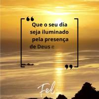 Que o seu dia seja iluminado pela presença de Deus e que Ele te guie em cada decisão. Feliz Sábado!