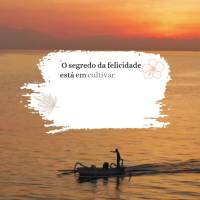 O segredo da felicidade está em cultivar a paz interior. É aprender a estar em paz consigo mesmo, independentemente das circunstâncias externas. Feliz...