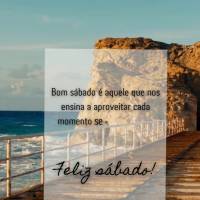 Bom sábado é aquele que nos ensina a aproveitar cada momento sem remorso ou arrependimento.
Feliz sábado!