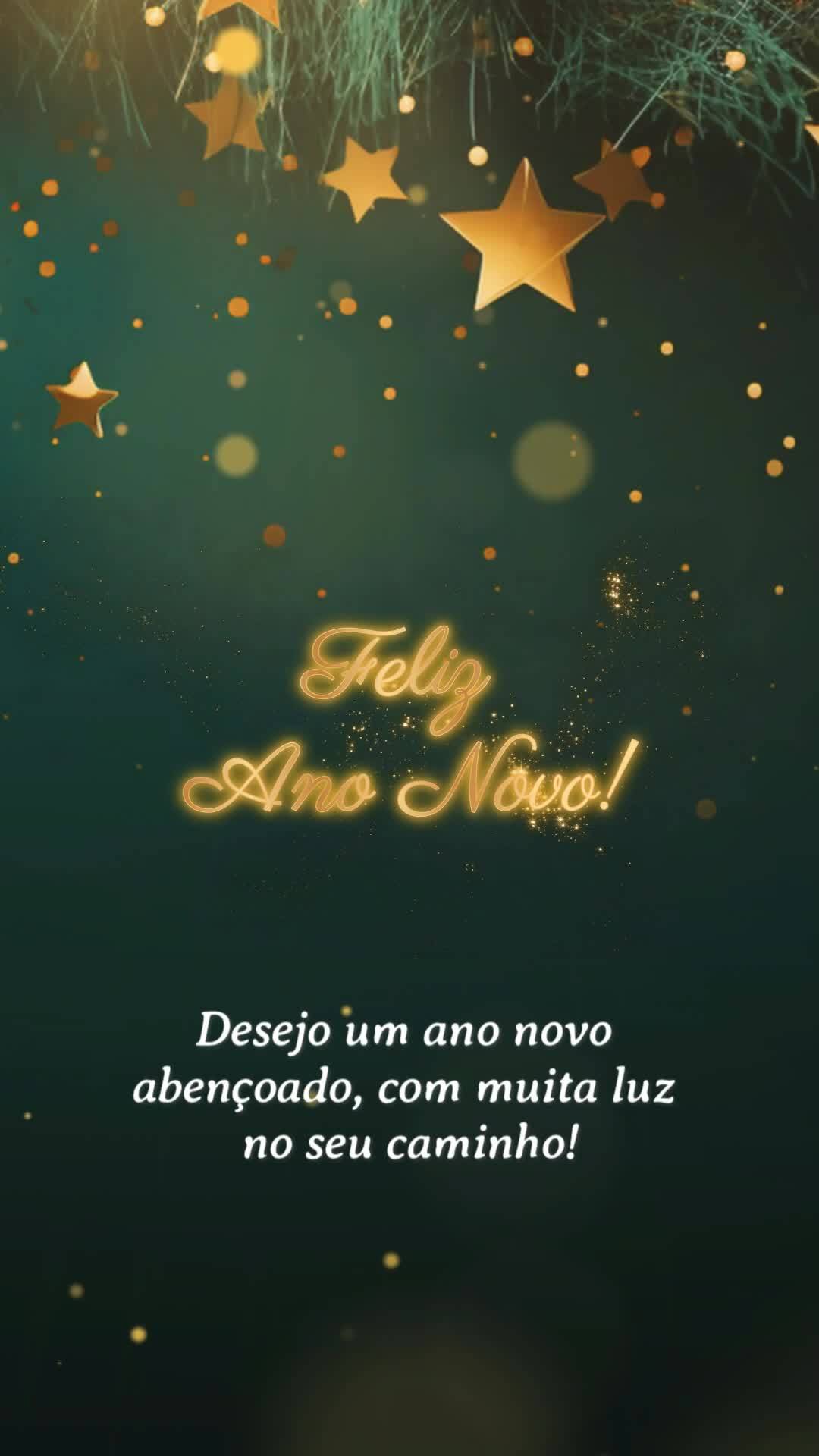 Desejo um ano novo abençoado, com muita luz no seu caminho! Feliz Ano Novo! 2026