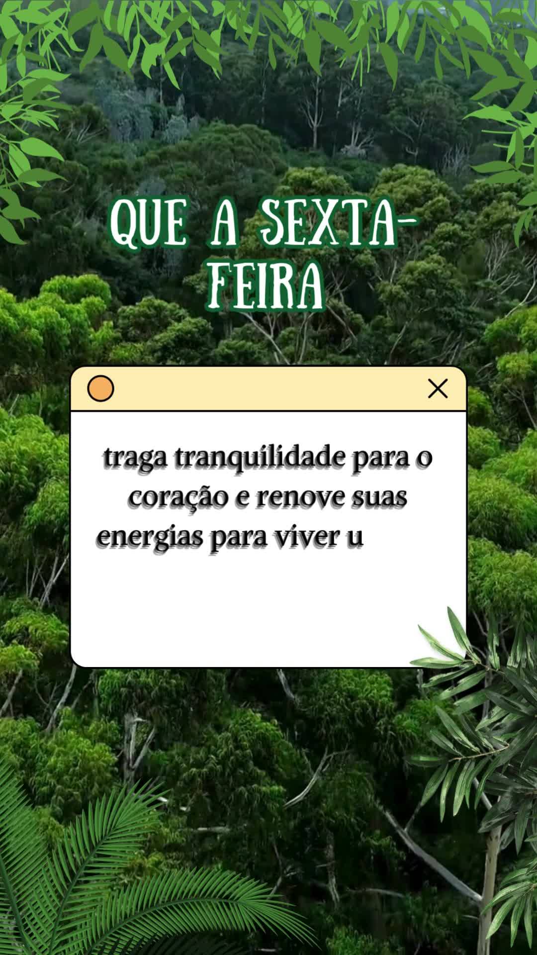traga tranquilidade para o coração e renove suas energias para viver um fim de semana cheio de momentos especiais.
Que a sexta-feira