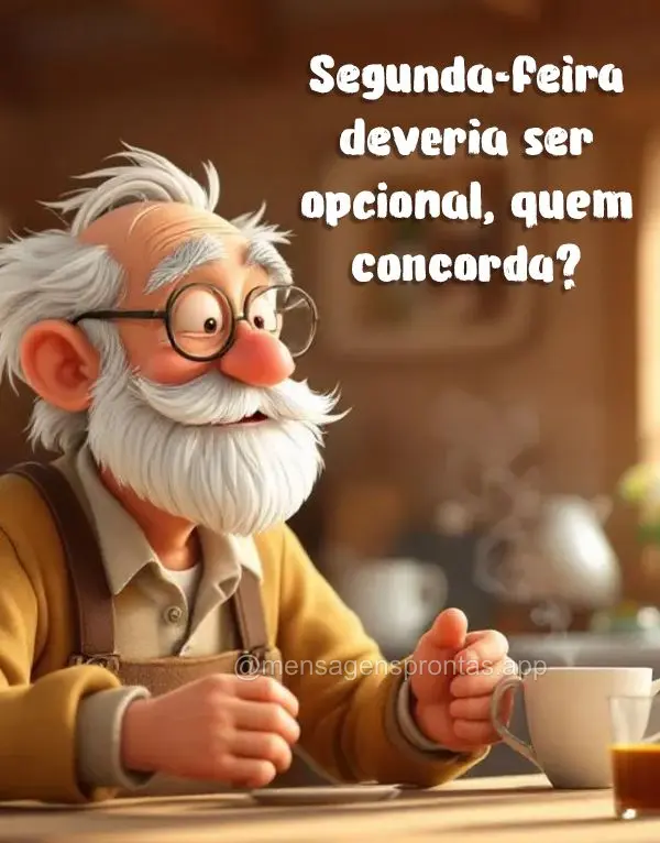 Segunda-feira deveria ser opcional, quem concorda?