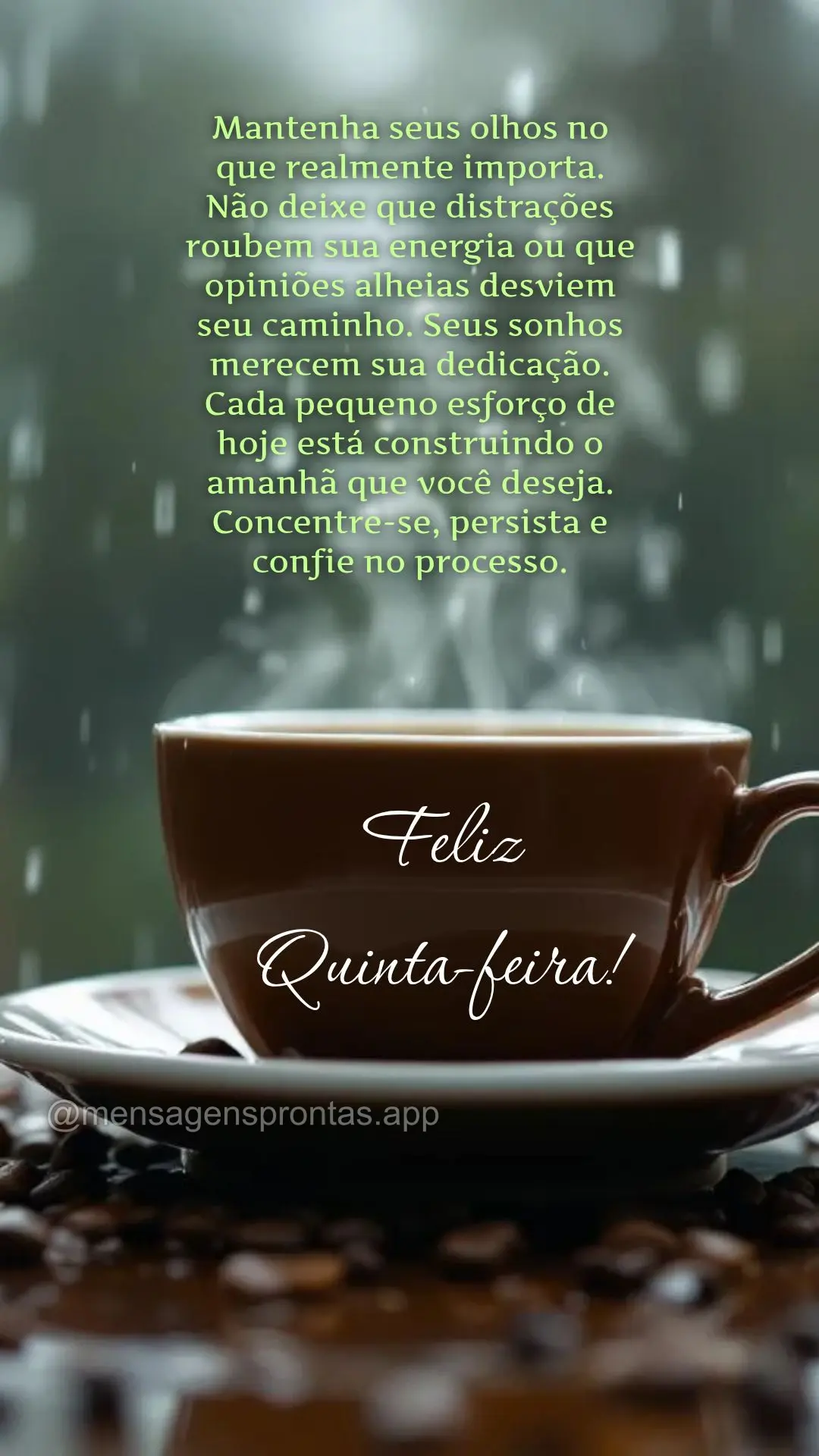Mantenha seus olhos no que realmente importa. Não deixe que distrações roubem sua energia ou que opiniões alheias desviem seu caminho. Seus sonhos me...