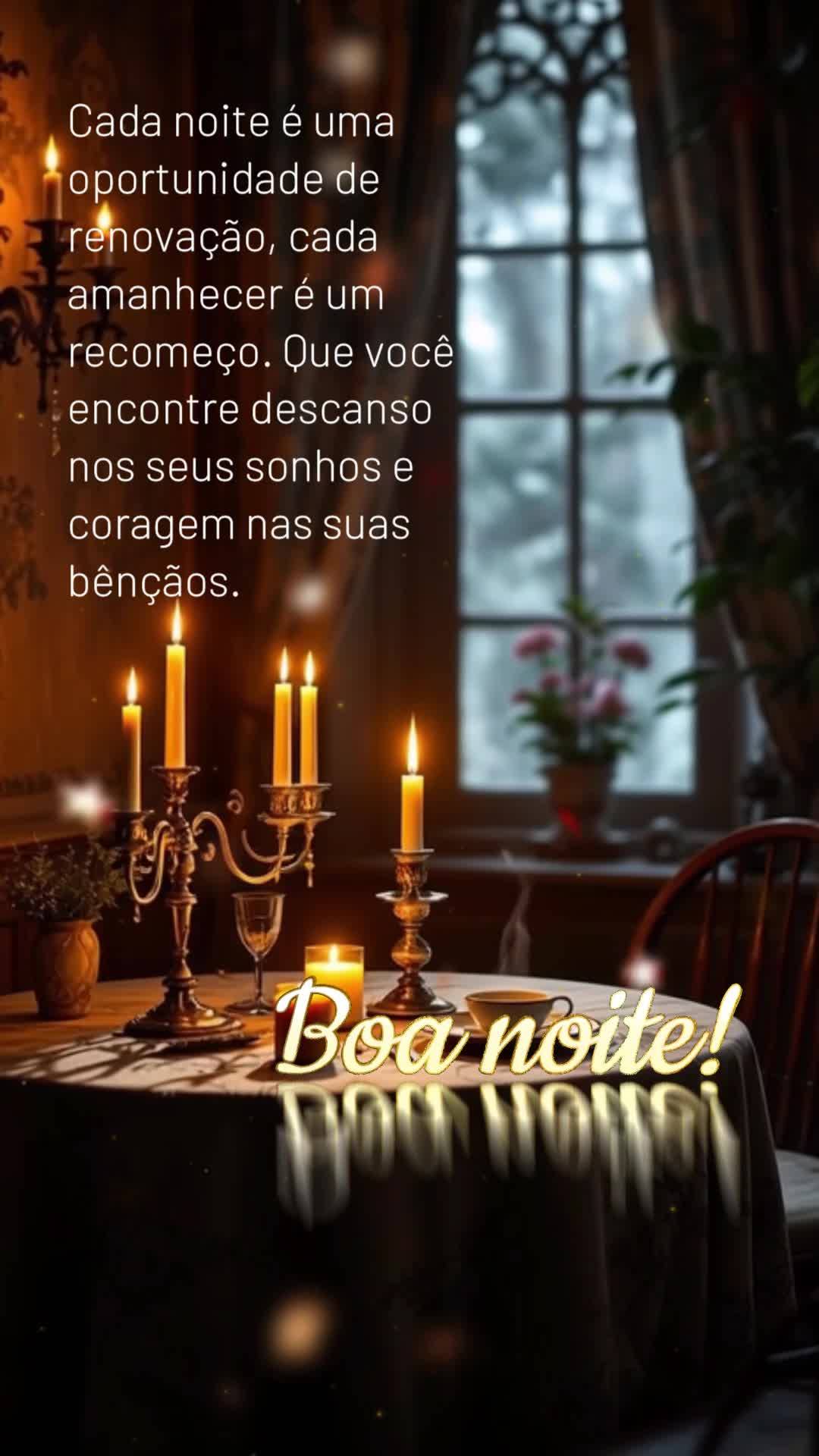 Cada noite é uma oportunidade de renovação, cada amanhecer é um recomeço. Que você encontre descanso nos seus sonhos e coragem nas suas bênçãos....
