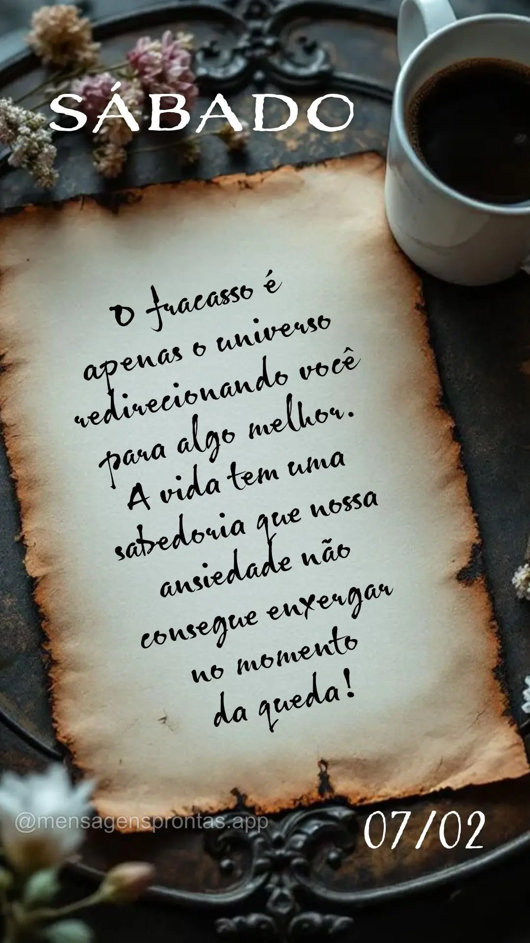O fracasso é apenas o universo redirecionando você para algo melhor.  A vida tem uma sabedoria que nossa ansiedade não consegue enxergar no momento da...